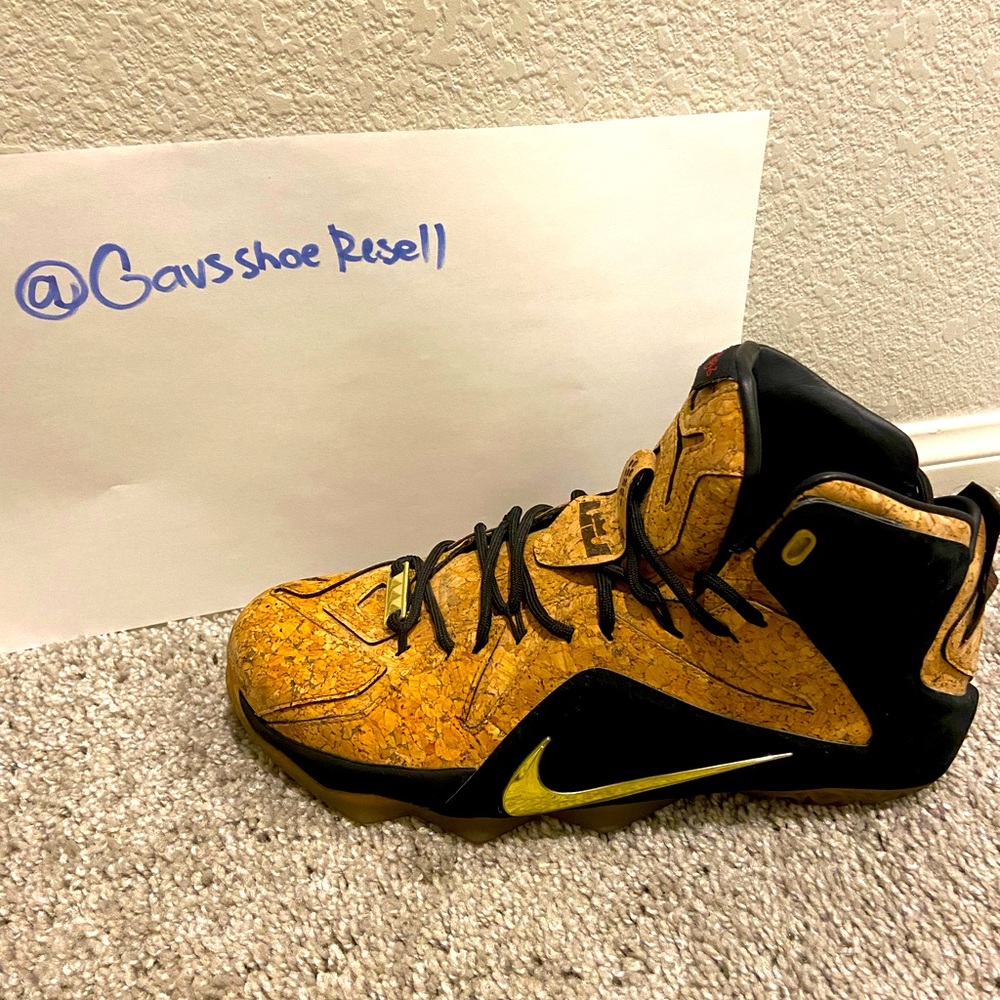 Size 9.5 -  *Rare * Nike LeBron 12 EXT Cork 2015 Condition 8.9/10)